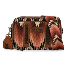 Load image into Gallery viewer, Montana West Wrangler Southwestern Pattern Dual Sided Print Crossbody Purse With Wallet Compartment WG2211-3003