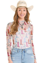 Load image into Gallery viewer, ROCK &amp; ROLL DENIM - BOOT MESH TOP - BW22T08126