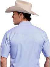 Load image into Gallery viewer, ROPER Western Shirt Mens S/S Stripe Snap Blue 01-002-0144-0265 BU
