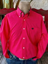 Load image into Gallery viewer, Miller Men's LS Print PNK MTW1106045