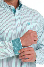 Load image into Gallery viewer, Cinch Mens L/S Stripe White MTW1105899
