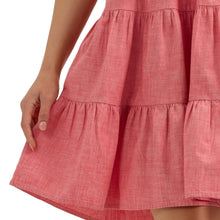 Load image into Gallery viewer, Wrangler Women&#39;s  Strappy Tiered Dress Red 112365032
