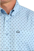 Load image into Gallery viewer, Cinch Mens S/S Print Arenaflex lightblue MTW1704152