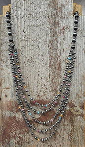 Icon Silverpass Multi Color Beaded Necklace