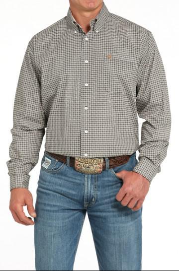CINCH Men's Geo Print Brown MTW1105941