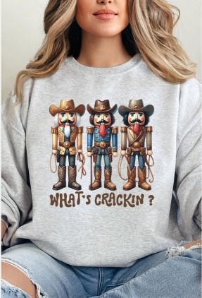 What's Crackin' Western Nutcracker Sweatshirt