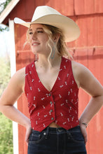 Load image into Gallery viewer, Cruel Denim Womens Vest CTV7532002 RED