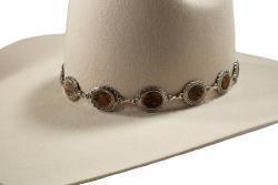 3D Hat Band 1" Round Calf Hair Br