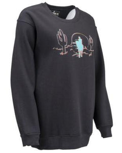 Outback Trading Co. Calli Crewneck Black Sweatshirt 40277