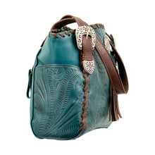 Load image into Gallery viewer, American West Lariats and Lace Zip Top Tote 7316780C