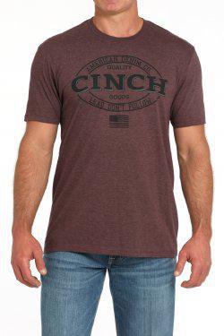Cinch Mens Tee Purple MTT1690677