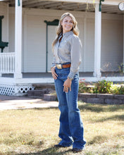 Load image into Gallery viewer, Cinch Womens L/S Stripe MSW9165092 BRN