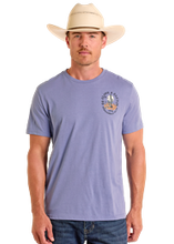 Load image into Gallery viewer, Panhandle Slim Go Climb a Cactus Blue Tee PU21T06595