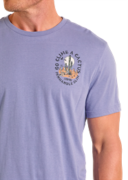 Panhandle Slim Go Climb a Cactus Blue Tee PU21T06595