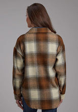 Load image into Gallery viewer, Roper Lg Scale Herringbone Plaid Womens Outerwear  0309801191805 Rust