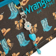 Load image into Gallery viewer, Montana West Wrangler Weste4rn Print Cowgirl Tote Bag/Crossbody Coffee WG524-8120SCF