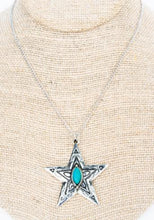 Load image into Gallery viewer, Tipi Crystal Avenue Starlit Sierra Silverstone And Turquoise Necklace ER set