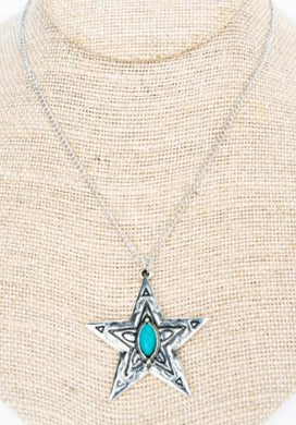 Tipi Crystal Avenue Starlit Sierra Silverstone And Turquoise Necklace ER set