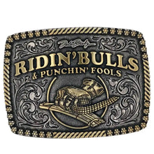 Load image into Gallery viewer, Attitude Buckle Dale Brisby Bulls &amp; Fools A917DB