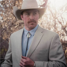 Load image into Gallery viewer, Montana Silversmith BT Inner Light Turquoise Bolo Tie BT4779