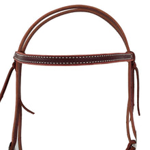 Load image into Gallery viewer, Berlin Latigo Browband Headstall W/ties  L1100