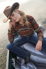 Load image into Gallery viewer, Cruel Womens L/S Stripe Shirt Copper CTW7343007