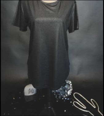 2 Fly Co Swanky Leather Midnight Top
