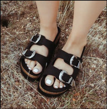 Load image into Gallery viewer, 2 Fly Co Platinum Buckle Lux Sandals