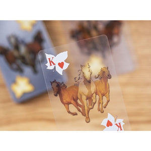 Tough 1 Transparent Horse Playing Cards 87-1643