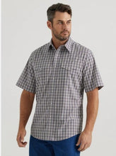 Load image into Gallery viewer, Wrangler SS Snap Blue/Tan Plaid 112346249