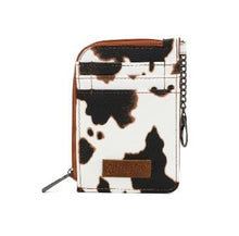 Load image into Gallery viewer, Wrangler Cow Prt Mini Card Case Brown WG133-W005BR