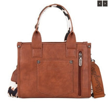 Load image into Gallery viewer, Wrangler Cow Prt Concealed Carry/Crossbody Brown WG133-8120SBR