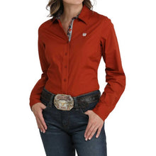 Load image into Gallery viewer, Cinch Ladies Rust Fitted Shirt MSW9165073