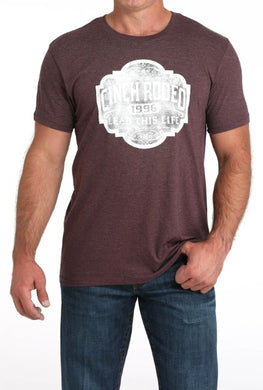 Cinch Men's Purple Heather Tee MTT1690696