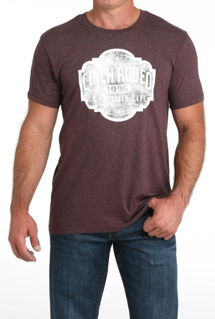 Cinch Men's Purple Heather Tee MTT1690696