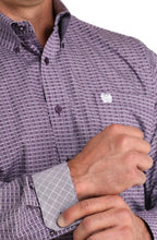 Load image into Gallery viewer, Cinch Men&#39;s Geometric Print LS Purple MTW1105975