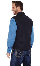 Load image into Gallery viewer, Cripple Creek Wool Melton CC Vest Heathered Black CR38566-46