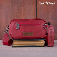 Load image into Gallery viewer, Montana West Trinity Ranch Genuine Hair-On Cowhide Triple Zippered Pocket Fringe Belt Bag TR165-197