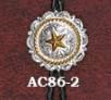 Austin Accent Lg Round Scallop w/Star Bolo