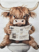 Load image into Gallery viewer, HIGHLAND COW KITCHEN TOWEL BATHROOM