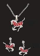 Load image into Gallery viewer, Austin Accent Crystal Horse Jewelry Set