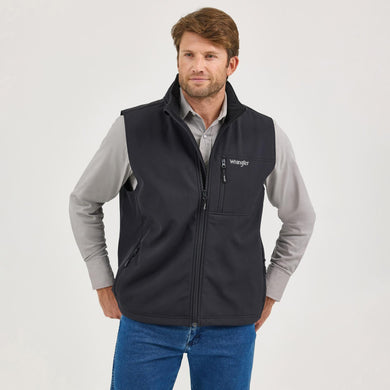 Wrangler Western Men's Trail Vest Black 112368286