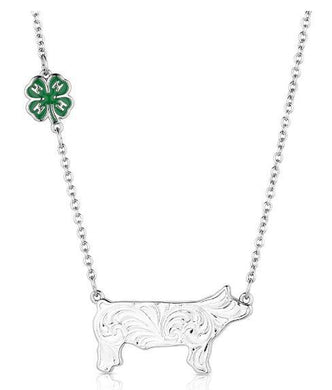 Montana Silversmiths 4-H Pig Showman Necklace- NC6234