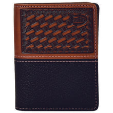 Load image into Gallery viewer, Justin Men&#39;s Front Pocket Card Case Basketweave 2005766W8