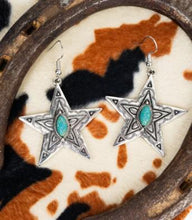 Load image into Gallery viewer, Tipi Crystal Avenue Starlit Sierra Silverstone And Turquoise Necklace ER set