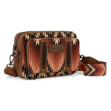 Load image into Gallery viewer, Montana West Wrangler Southwestern Pattern Dual Sided Print Crossbody Purse With Wallet Compartment WG2211-3003