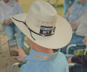 Cowboy Sh*t Embroidered Patches Blk/Wht