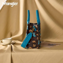 Load image into Gallery viewer, Montana West Wrangler Weste4rn Print Cowgirl Tote Bag/Crossbody Coffee WG524-8120SCF