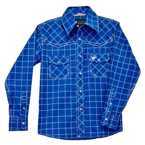 Cowboy Hardware YTH Barbed L/S Blue 325561-400K