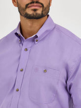 Load image into Gallery viewer, Wrangler® George Strait™ Violet Solid One Pocket Button Down Shirt